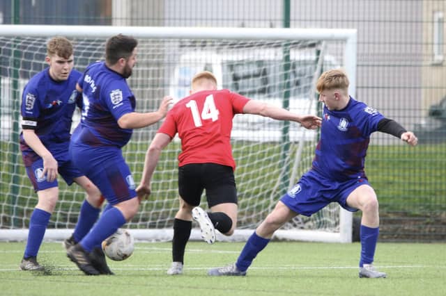 Action from Bridlington Rovers Pandas v Club Atletico de Bransholme.