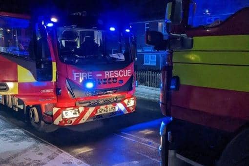 Pickering, Malton and Helmsley fire crews attended a living room fire at a domestic property in Kirkbymoorside. (Image: Pickering Fire Station)