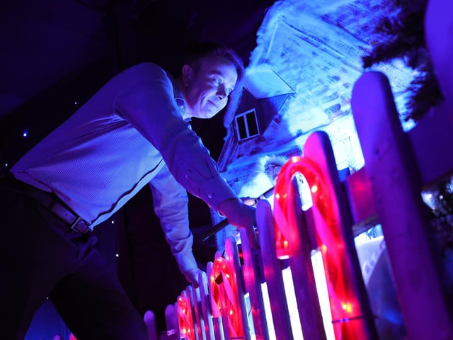 Taking a closer look at the Boyes grotto.