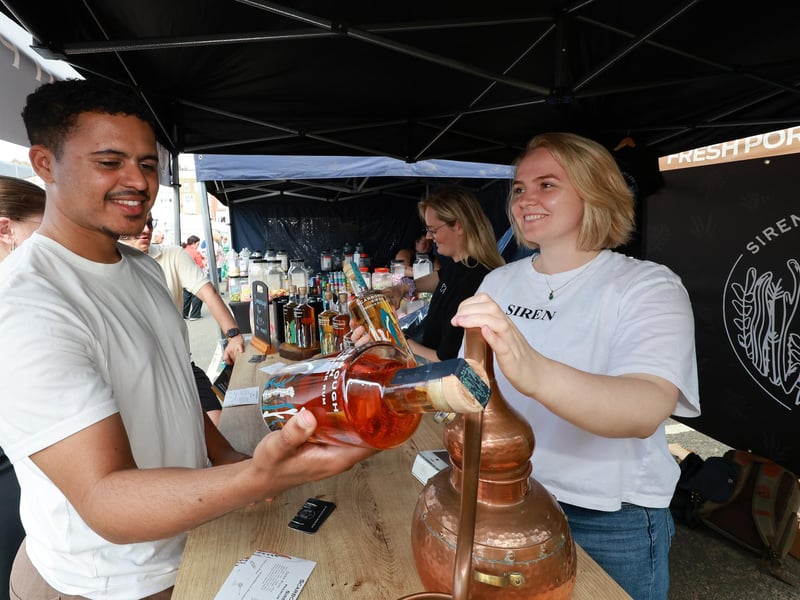 Lots of choice at The Siren Distillery Stall.