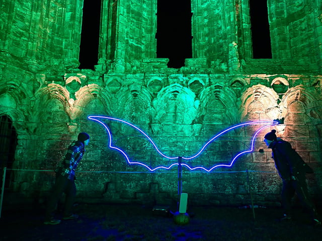 The illuminations give visitors an opportunity to experience this historic site after dark, while discovering more about the history that helped inspire the legend of Dracula. Picture: Richard Ponter