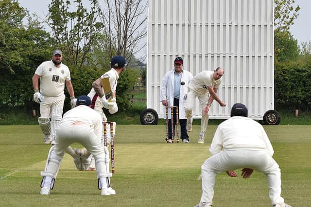 Chris Crawford took three wickets for Sherburn in their loss at Brompton. Photo by Simon Dobson