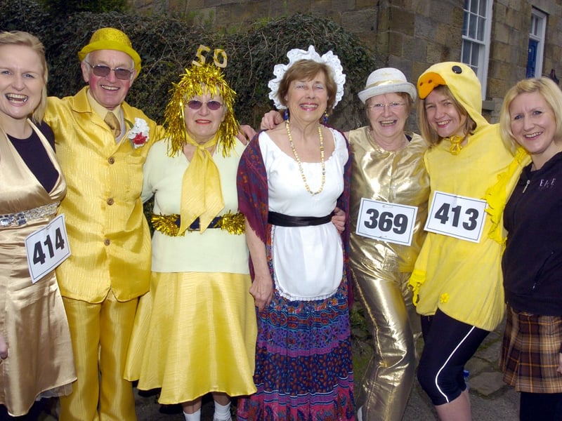 50th Scalby Walk (from left) Kris Brennan, Graham Beaver, Jean Beaver, Maureen Cullingworth, Rustie Wright, Joanne Rodger and Liz Thomas