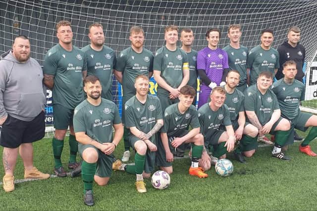 AFC Eastfield won the Junior Cup final on penalties against Heslerton,. Photo by Tony Randerson