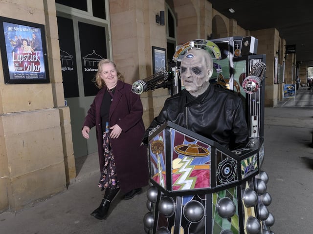 Davros arrives at The Spa