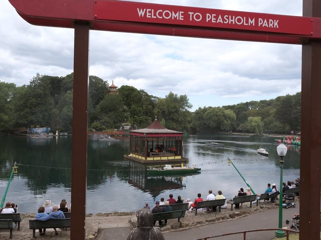 The battles take place close to the bandstand