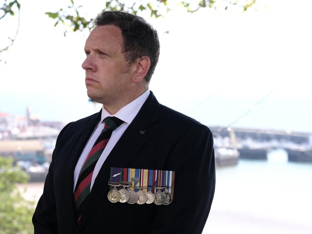 Tony Viney MBE at the ceremony