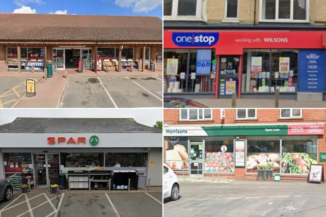 Some of the convenience stores which will be open on Christmas Day - Images: Google Maps