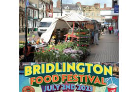 The Bridlington Food Festival will be held on the King Street market site on Sunday, July 2 between 9.30am and 5pm