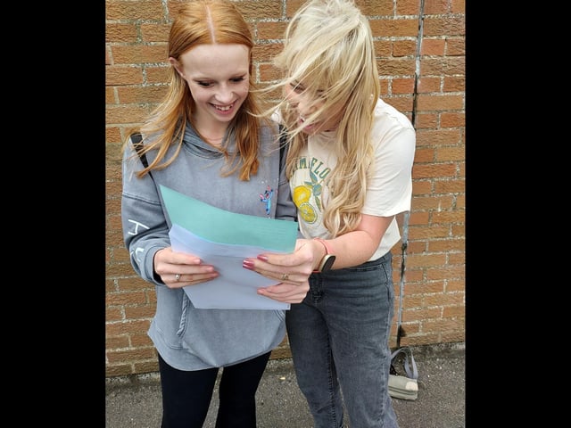 Friends sharing results!