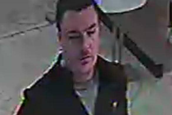 CCTV image of a man police want to speak to after someone made off without payment from a taxi in Scarborough.