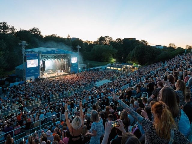 A great view of the stage from the top of the seated area. photo: Cuffe & Taylor