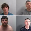 Clockwise from top left: Anthony Wright, Christopher James Watt, Jake Myers and Gerard Parkins.