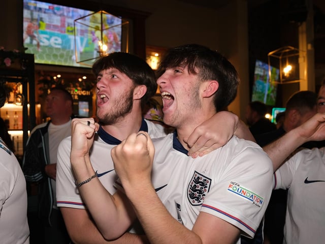 Jubilant fans in The Scarborough Flyer