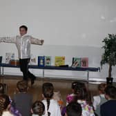 A youngster entertains at Sneaton's Got Talent.