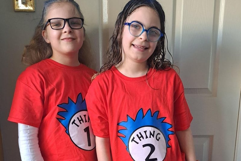 Thing 1 and 2, sent in by Debbie Yorke.