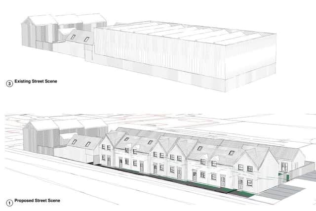 Hunmanby Hall, sports hall demolition and proposed elevations. Eco Custom Homes