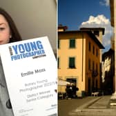 Whitby's Emilie Moss, with her photo taken in Italy which was won the regional heat of the Rotary Club photography competition.
