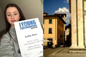 Whitby's Emilie Moss, with her photo taken in Italy which was won the regional heat of the Rotary Club photography competition.