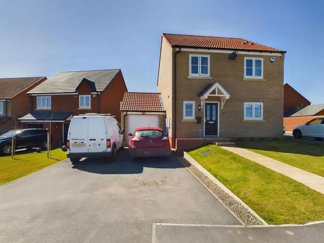 This four bedroom, two bathroom detached home is for sale with Hunters for £300,000.