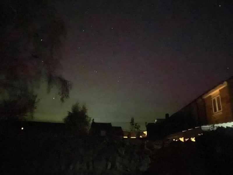 Tallulah Peattie took this image of the aurora borealis.