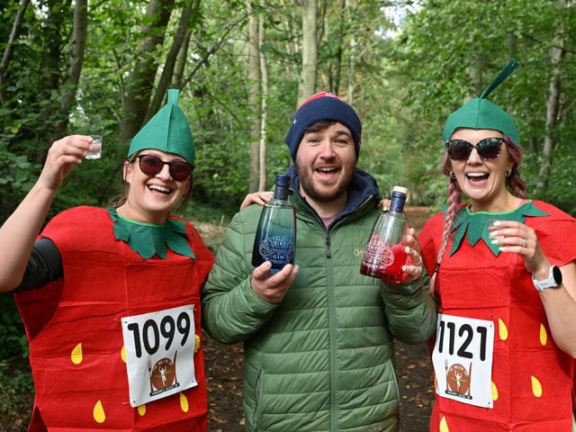 Strawberries enjoying a cheeky gin! photo: Richard Ponter
