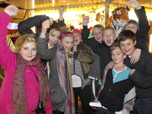 Having great fun at the Bridlington Autumn Fair in 2010.