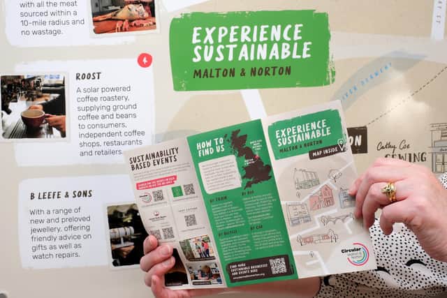 The Experience Sustainable leaflet with map