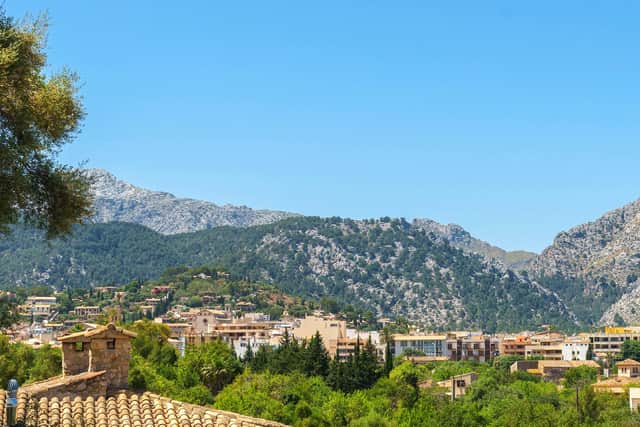 A view of Old Pollensa from the villa