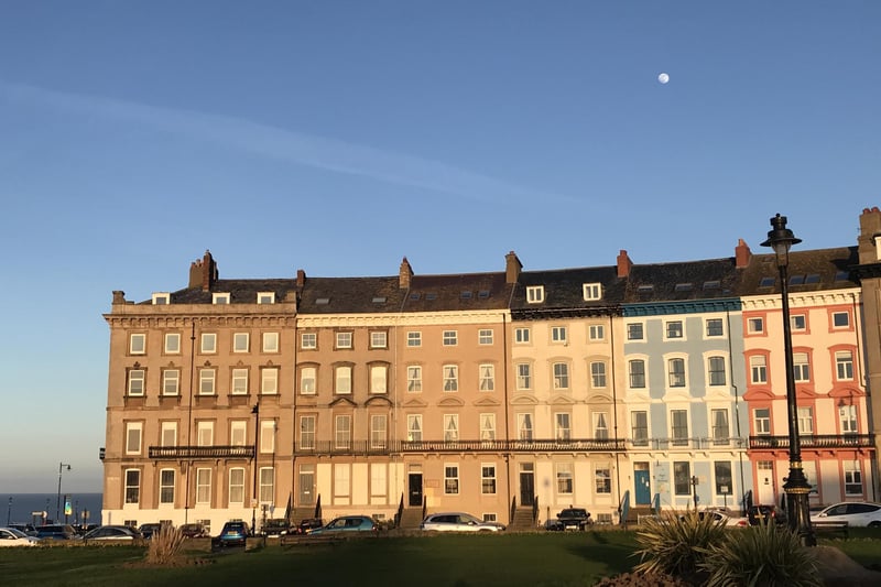 Moon over Whitby's Royal Crescent.
picture by Carol Cull