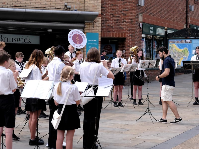 Town Centre street concert with Grefsen Skolekorps