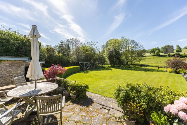 This terrace at the rear of the cottage is a lovely place in which to sit and savour the view.