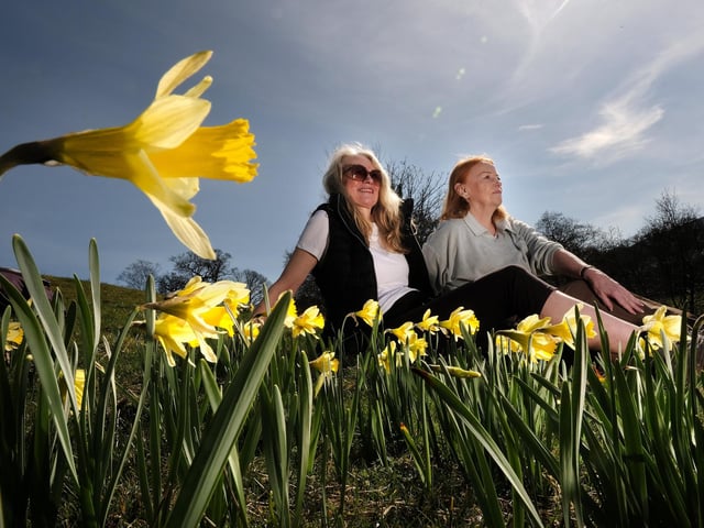 Jane and Julie take in the view pic Richard Ponter