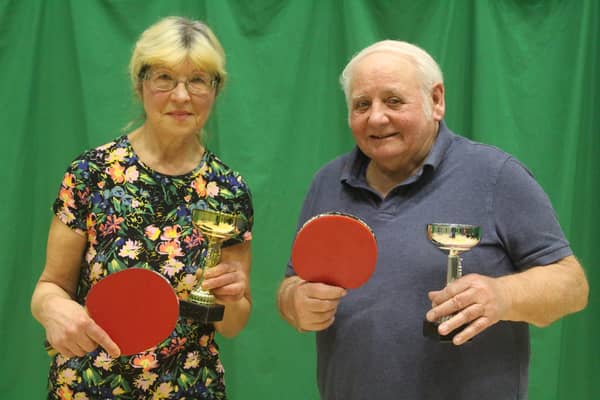 Luda Cronin and Julian James were the winners in the Wednesday Night Round-Robin Tournament. PHOTOS BY TONY WIGLEY
