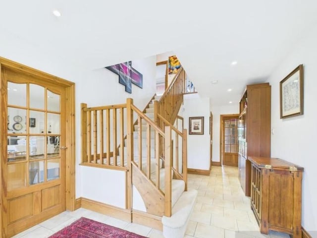 The light, welcoming entrance hallway of the property.