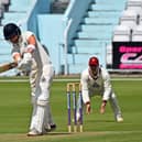 Scarborough 2nds batter Alfie Wood in action.