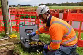 Openreach engineer at work