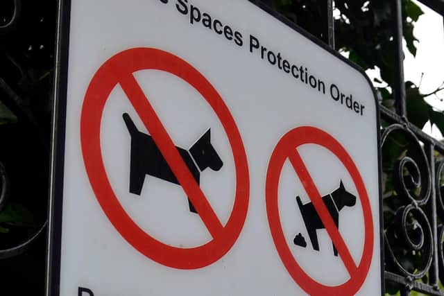The East Riding contains 168 public space protection orders, including dog exclusion areas.