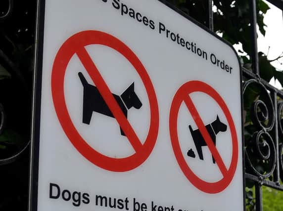 The East Riding contains 168 public space protection orders, including dog exclusion areas.