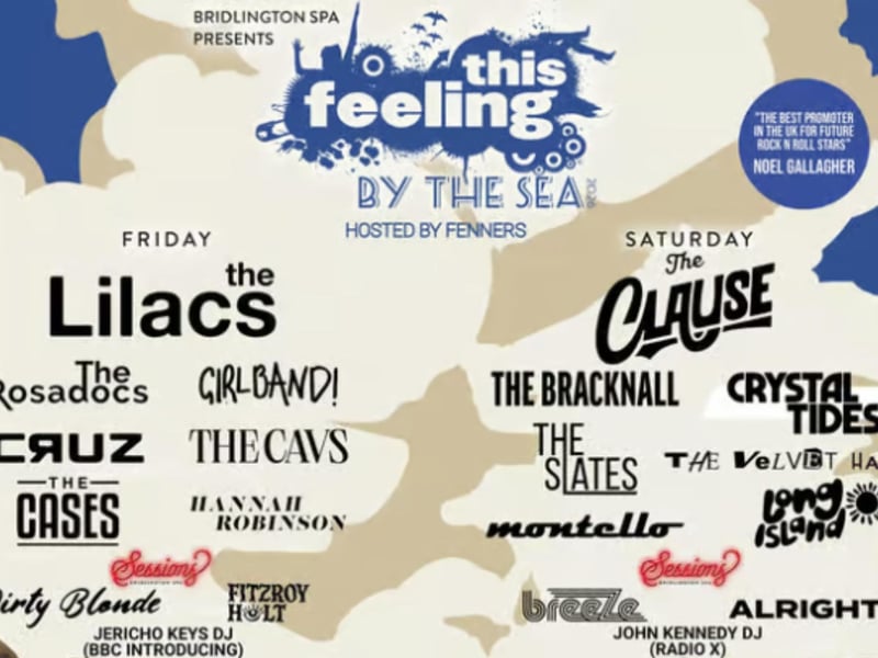 Bridlington Spa will be hosting the popular This Feeling By The Sea festival – a two-day indoor indie music festival taking place on Friday, April 17 and Saturday, April 18. Hosted by Fenners (formerly of Soccer AM) and presented in partnership with This Feeling the UK’s leading champion of breakthrough guitar bands, the festival brings an electrifying line-up of next-generation talent to Bridlington.