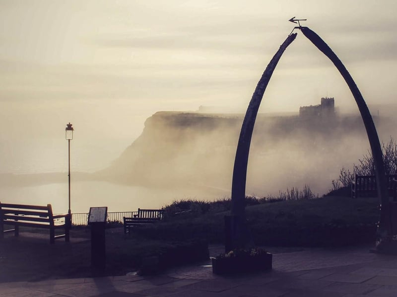 Atmospheric shot of fog at the whalebones in Whitby.
picture: James Gildroy