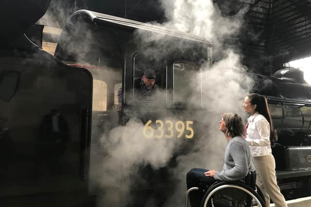 Steam train on the North Yorkshire Moors Railway.
