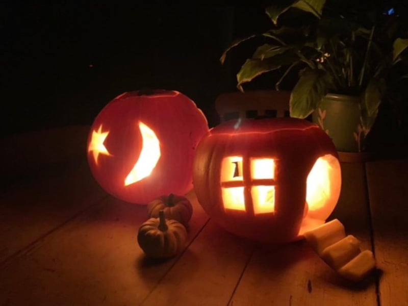 These pretty pumpkins were submitted by a reader in Primrose Valley.