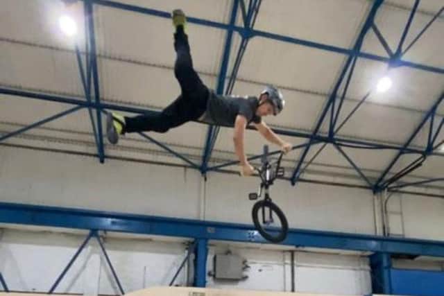 Scarborough BMX rider Miller Temple in action
