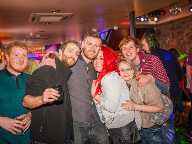Dave, Geoff, Deano, Kelly, Racheal & Josh enjoying a work night out in Blue Lounge.