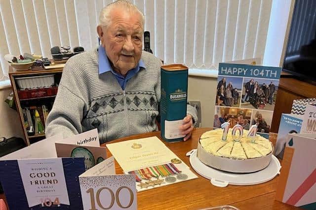 Mr Styan, who lives in Barmston, turned 104 on December 7.