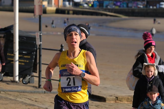 Scarborough AC's Rhona Marshall was the second female home in the McCain 10k.    Photo by Richard Ponter