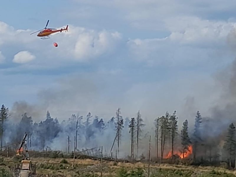 A number of different services have been attempting to stop the fire.