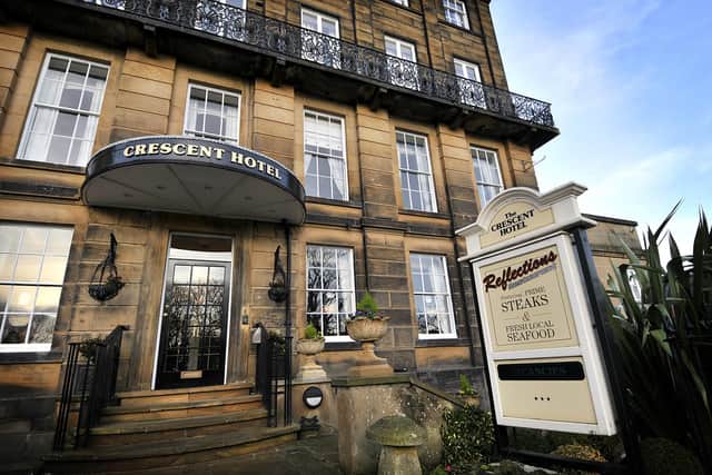 William Bennett, 26, first snuck into the office area of The Crescent Hotel in Belvoir Terrace before moving onto the nearby Central Hotel.