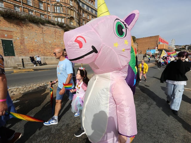 A unicorn spotted amongst the crowd!